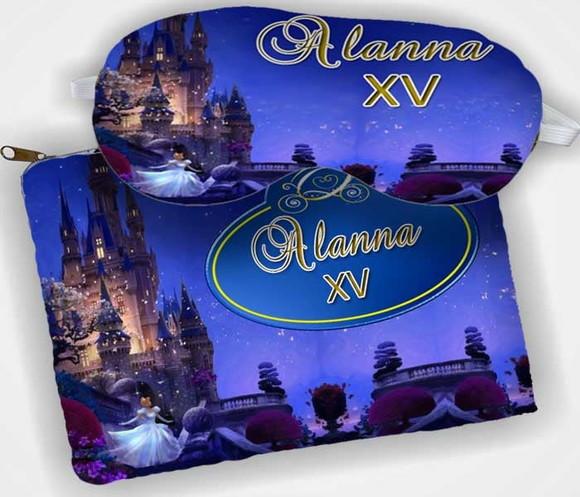 Kit Necessaire e Mascara de Dormir Personalizada 15 Anos