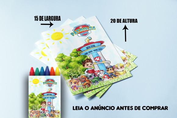 Kit Revista de Colorir com Giz da Patrulha Canina Candy