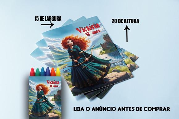 Kit Revista de Colorir com Giz de Cera da Valente