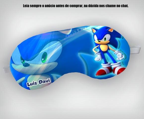 Mascara de Dormir do Sonic