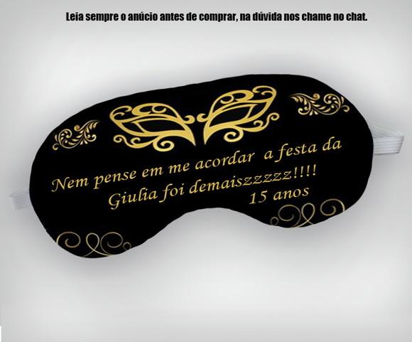 Mascara de Dormir para Festa de 15 Anos