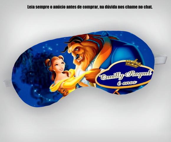 Mascara de Dormir para Lembrancinhas da Bela e Fera