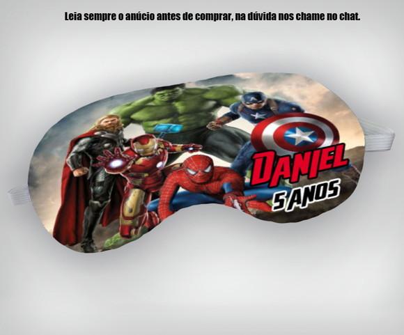 Mascara de Dormir para Lembrancinhas dos Vingadores