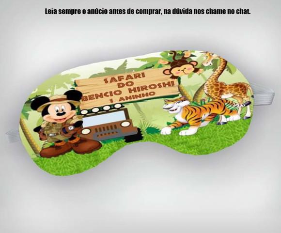 Mascara de Dormir para Lembrancinhas Mickey Safari