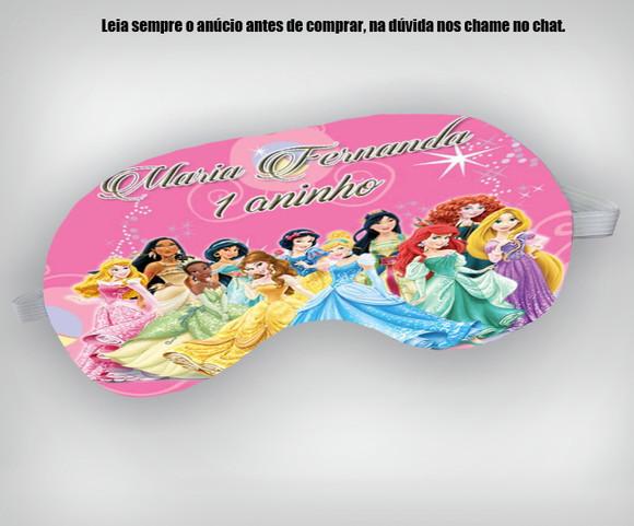 Mascara de Dormir Personalizada das Prinscesas