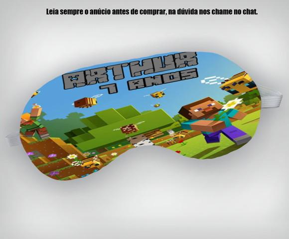 Mascara de Dormir Personalizada do Minecraft