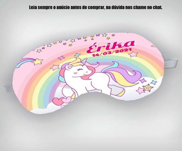 Mascara de Dormir Personalizada do Unicornio