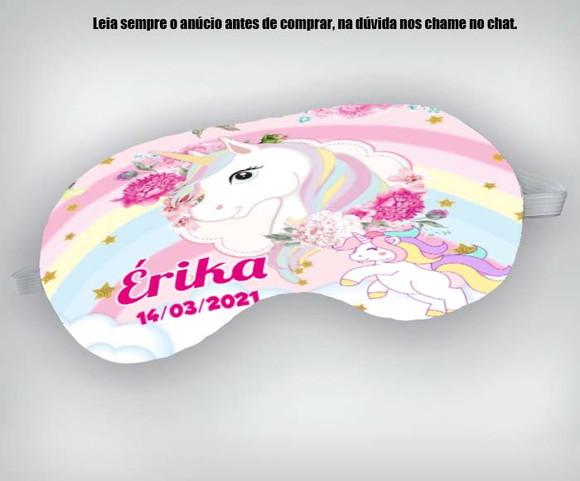 Mascara de Dormir Personalizada do Unicornio