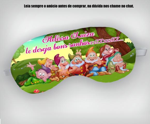 Mascara de Dormir Personalizada dos 7 Anões