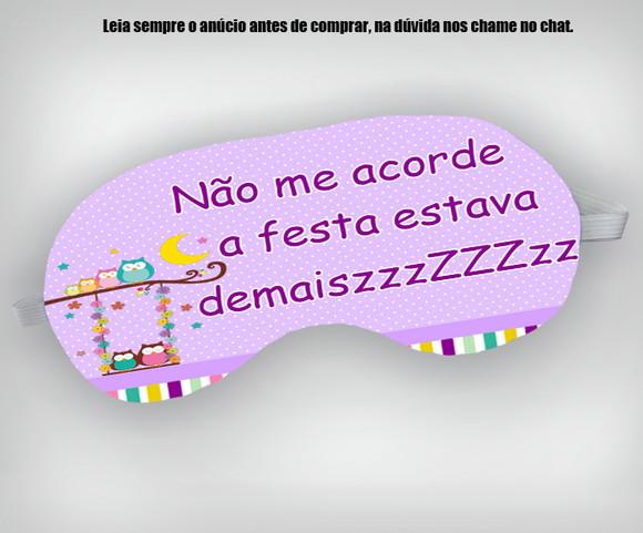 Mascara Personalizada Corujinhas