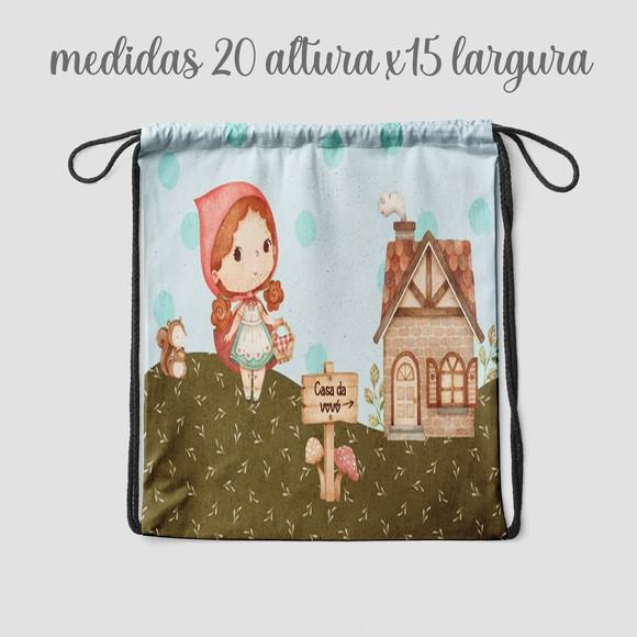 Mochilinha Personalizada Chapeuzinho Vermelho