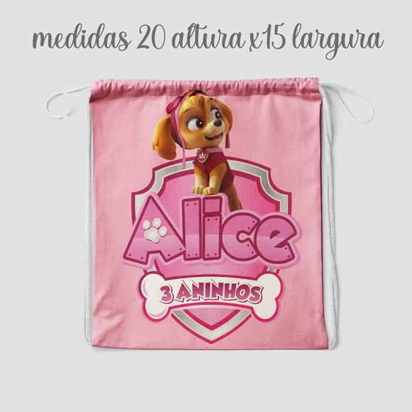 Mochilinha Saquinho Surpresa Patrulha Canina