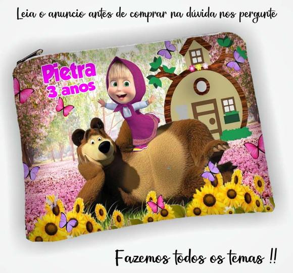 Necessaire Personalizada da Marsha e o Urso