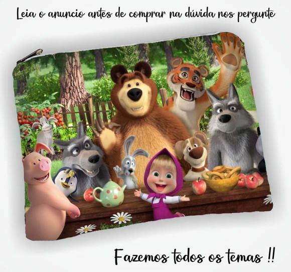Necessaire Personalizada Lembrancinhas da Marsha e o Urso