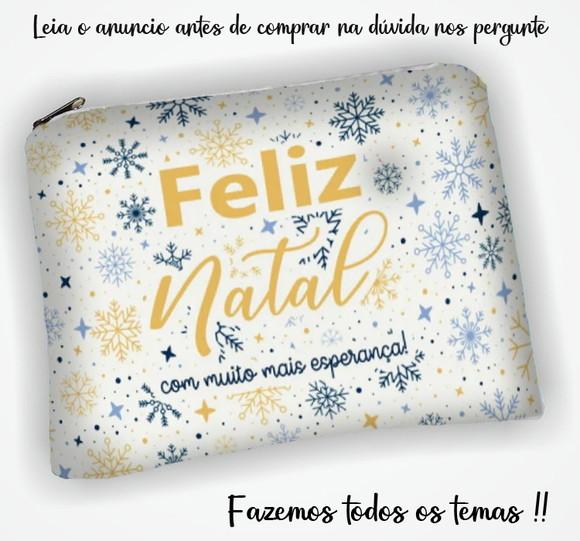 Necessaire Personalizada Lembrancinhas de Natal