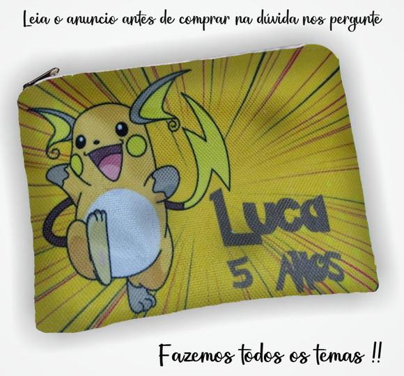 Necessaire Personalizada Pokemon Pikachu