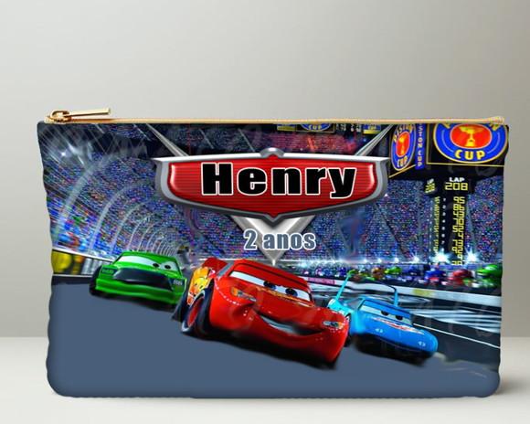 Necssaire Personalizada Carros Disney