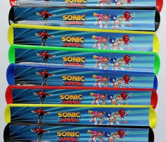 Pulseira Bate e Enrola Personalizada Sonic