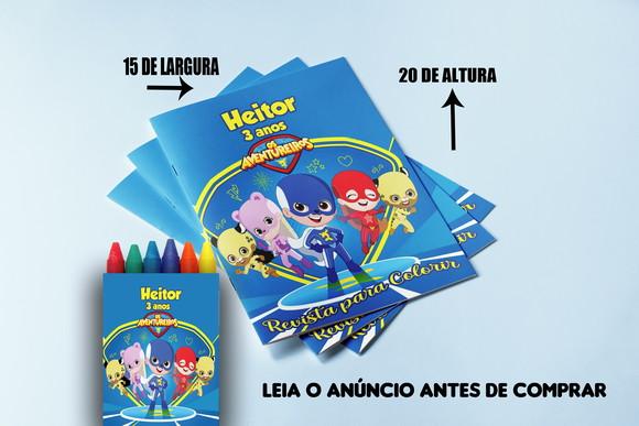 Revista com Giz de Cera Personalizado Lucas Neto