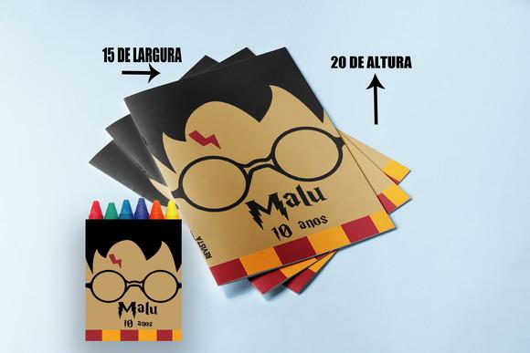 Revista de Colorir com Giz de Cera do Harry Potter