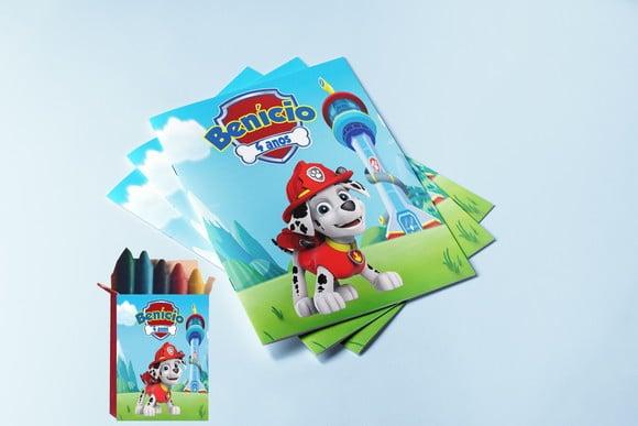 Revistinha de Colorir +giz do Marshall Patrulha Canina