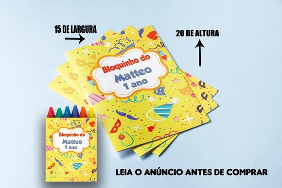 Revistinha de Colorir com Giz de Cera Bailinho de Carnaval