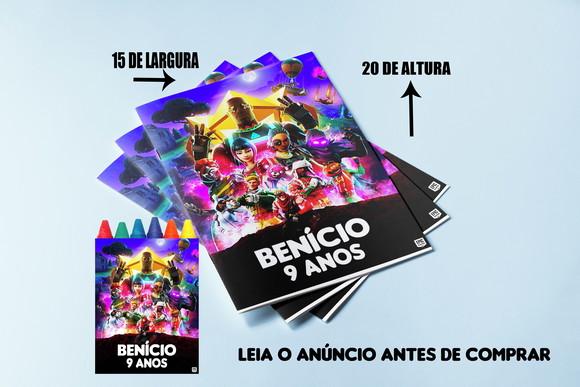 Revistinha de Colorir com Giz de Cera Fortinite