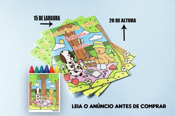 Revistinha de Colorir com Giz de Cera Lembrancinhas