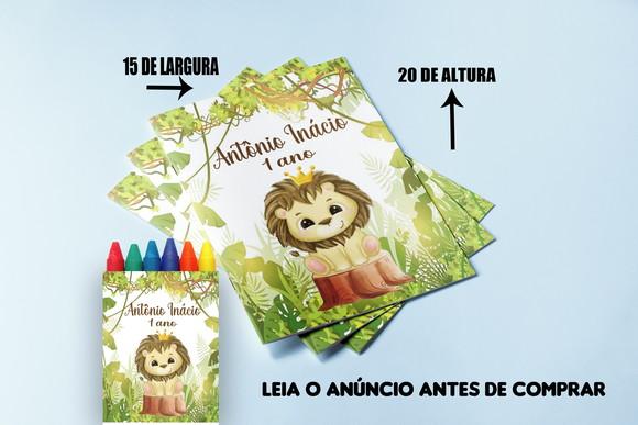 Revistinha de Colorir do Leão Baby