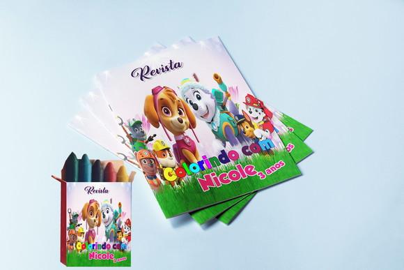 Revistinha e Giz de Cera Turma da Patrulha Canina