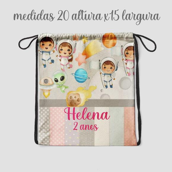 Sacolinha Surpresa Mochila Astronauta Menina