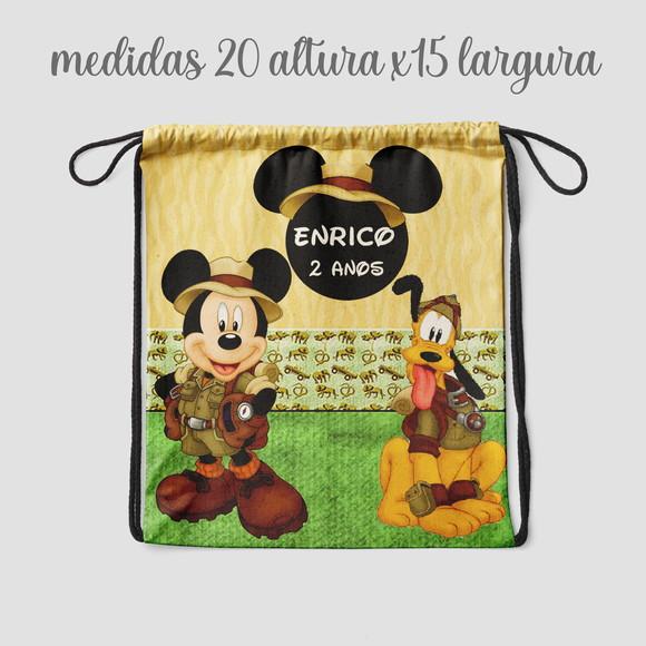 Sacolinha Surpresa Mochila Festa do Mickey Safari