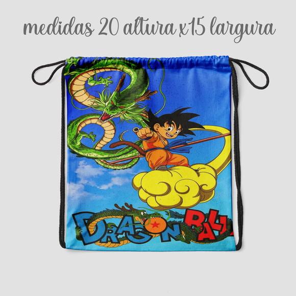 Saquinho Mochilinha Surpresa para Festa do Dragon Ball