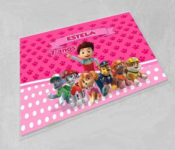Souplast da Patrulha Canina Decoração de Mesa Jogo Americano