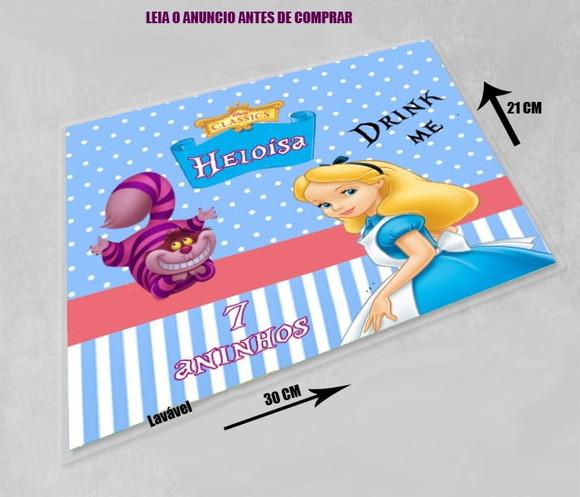 Souplast Jogo Americano do Cheshire Gato da Alice