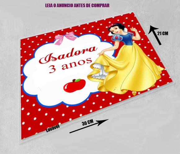 Souplast Jogo Americano Lavável da Branca de Neve