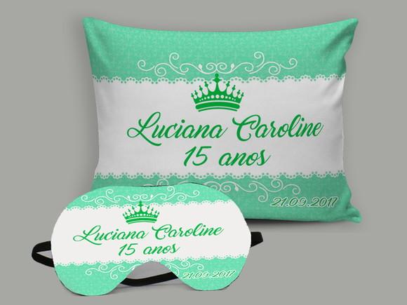 Kit Almofada e Mascara de Dormir de 15 Anos