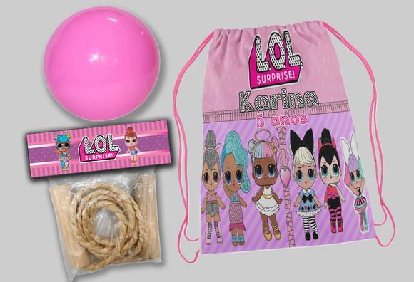Kit de Aniversario Lool Mochila+bola de Vinil+ Corda