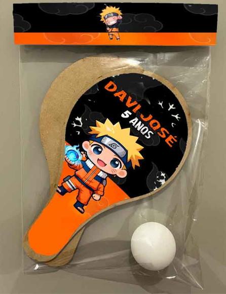 Kit Raquete Lembrancinhas do Naruto