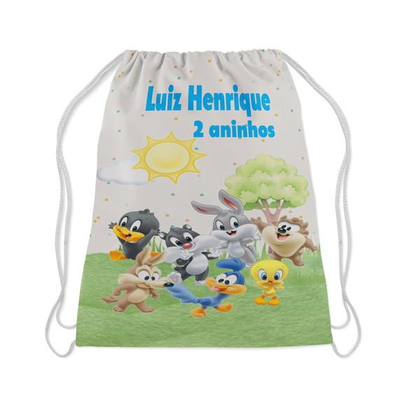 Mochila Sacolinha  Lembrancinhas Looney Tunes Baby