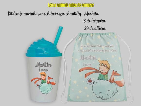 Mochilinha e Copo Chantilly do Pequeno Principe