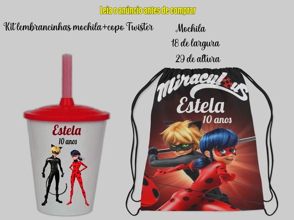 Mochilinha e Copo Lembrancinhas Infantil
