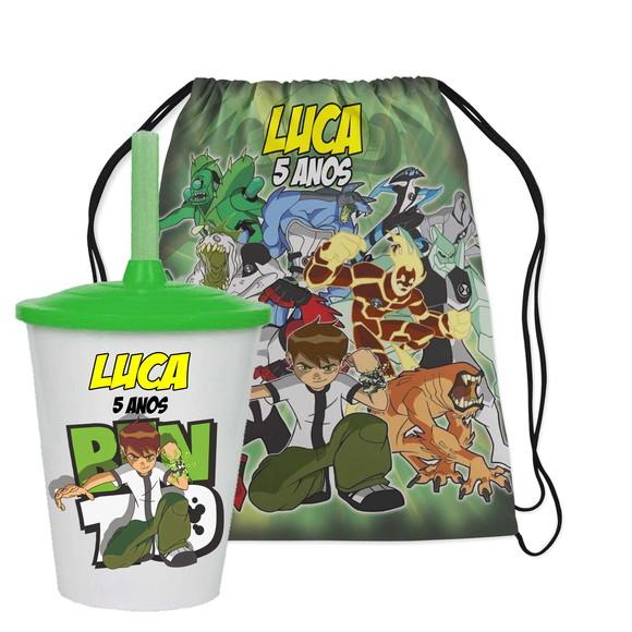 Mochilinha e Copo Twister do Ben 10