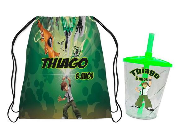 Mochilinha e Copo Twister do Ben 10