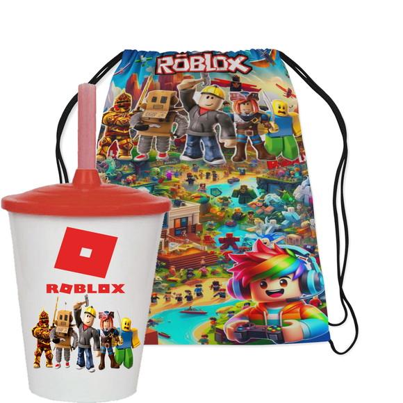 Mochilinha e Copo Twister Roblox