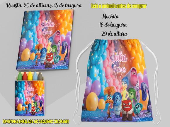 Mochilinha e Revista de Colorir com Giz Divertidamente