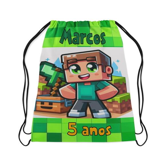 Mochilinha Personalizada  para lembrancinhas do Minecraft Legends