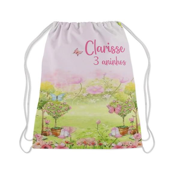 Mochilinha Personalizada  lembrancinhas de aniversario Jardim das