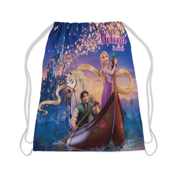 Mochilinha personalizada lembrancinhas da Rapunzel Enrolados