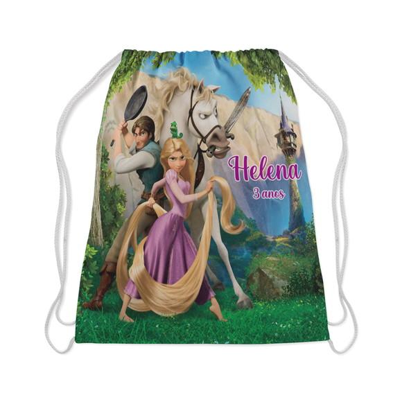 Mochilinha personalizada lembrancinhas da Rapunzel Enrolados